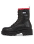 Tommy Jeans Polokozačky Tjw W Urban Boot Smooth Ltr Wl EN0EN02402 Černá - Pepit.cz