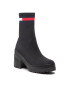 Tommy Jeans Polokozačky Water Resistent Knitted Boot EN0EN01914 Černá - Pepit.cz