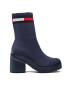 Tommy Jeans Polokozačky Water Resistent Knitted Boot EN0EN01914 Tmavomodrá - Pepit.cz