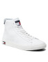 Tommy Jeans Sneakersy Leather Mid Cut Vulc EM0EM00886 Bílá - Pepit.cz