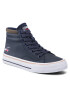 Tommy Jeans Sneakersy Long Lace Midcut Leather Tjm EM0EM00803 Tmavomodrá - Pepit.cz