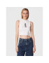 Tommy Jeans Top Archive DW0DW14377 Bílá Slim Fit - Pepit.cz