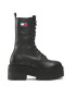 Tommy Jeans Turistická obuv Flatform Padded Boot EN0EN01954 Černá - Pepit.cz