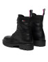 Tommy Jeans Turistická obuv Leather Lace Up Boot EN0EN01543 Černá - Pepit.cz