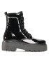 Tommy Jeans Turistická obuv Patent Lace Up Boot EN0EN01151 Černá - Pepit.cz