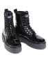 Tommy Jeans Turistická obuv Patent Lace Up Boot EN0EN01151 Černá - Pepit.cz