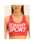 Tommy Sport Podprsenkový top Sports Bra Logo S10S100344 Červená - Pepit.cz