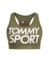 Tommy Sport Podprsenkový top Sports Bra Logo S10S100344 Zelená - Pepit.cz