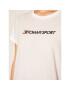 Tommy Sport T-Shirt Chest Logo S10S100445 Bílá Regular Fit - Pepit.cz