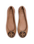 Tory Burch Baleríny Minnie Travel Ballet With Metal Logo 50393 Hnědá - Pepit.cz