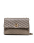 Tory Burch Kabelka Kira Chevron Convertible Shoulder Bag 90446 Šedá - Pepit.cz