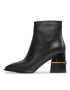 Tory Burch Polokozačky Leather Ankle Boot 75Mm 155490 Černá - Pepit.cz