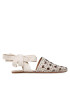 Tory Burch Sandály Basketweave Wrap Flat 85255 Béžová - Pepit.cz