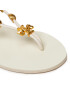 Tory Burch Sandály Capri Flat Lace Up Sandal 80044 Béžová - Pepit.cz