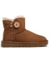 Ugg Boty W Mini Bailey Button II 1016422 Hnědá - Pepit.cz