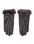 Ugg Dámské rukavice W Classic Leather Logo Glove 19034 Šedá - Pepit.cz