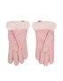 Ugg Dámské rukavice W Shorty Glove W Leather Trim 17367 Růžová - Pepit.cz