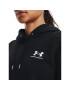 Under Armour Mikina Essential Fleece Hoodie 1373033 Černá Regular Fit - Pepit.cz