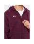 Under Armour Mikina Ua Rival Fleece Fz Hoodie 1379767 Bordó Loose Fit - Pepit.cz