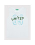 United Colors Of Benetton Sada top a kraťasy 3096CK001 Bílá Regular Fit - Pepit.cz