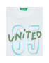 United Colors Of Benetton Sada top a kraťasy 3096CK001 Bílá Regular Fit - Pepit.cz