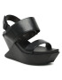 United Nude Sandály Delta Wedge Sandal 104130116 Černá - Pepit.cz