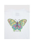 Vans T-Shirt Fly Butter Crew VN0A5LEN Bílá Regular Fit - Pepit.cz