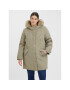 Vero Moda Curve Parka Trok 10267442 Zelená Regular Fit - Pepit.cz