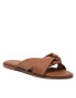 Vero Moda Nazouváky Vmsmooth Leather Sandal 10265527 Hnědá - Pepit.cz