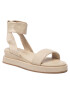 Vero Moda Sandály Vmlay Leather Sandal 10265513 Béžová - Pepit.cz