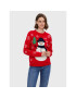 Vero Moda Svetr Snowman 10272448 Červená Regular Fit - Pepit.cz