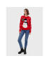 Vero Moda Svetr Snowman 10272448 Červená Regular Fit - Pepit.cz