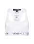 Versace Podprsenkový top Logo Sports AUD04068 Bílá - Pepit.cz