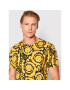 Versace T-Shirt Barocco Print 1000959 Žlutá Regular Fit - Pepit.cz