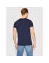 Versace T-Shirt Girocollo AUU01005 Tmavomodrá Regular Fit - Pepit.cz