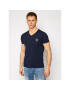 Versace T-Shirt Scollo AUU01004 Tmavomodrá Regular Fit - Pepit.cz