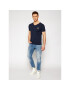 Versace T-Shirt Scollo AUU01004 Tmavomodrá Regular Fit - Pepit.cz