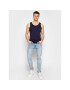 Versace Tank top Canotta AUU04022 Tmavomodrá Slim Fit - Pepit.cz