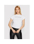 Victoria Victoria Beckham T-Shirt Logo 2121JTS002433A Bílá Slim Fit - Pepit.cz