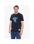 Woolrich T-Shirt Painted Zavikon CFWOTE0099MRUT2926 Tmavomodrá Regular Fit - Pepit.cz