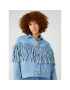 Wrangler Jeansová bunda Western Fringe W5039632W 112332055 Modrá Relaxed Fit - Pepit.cz