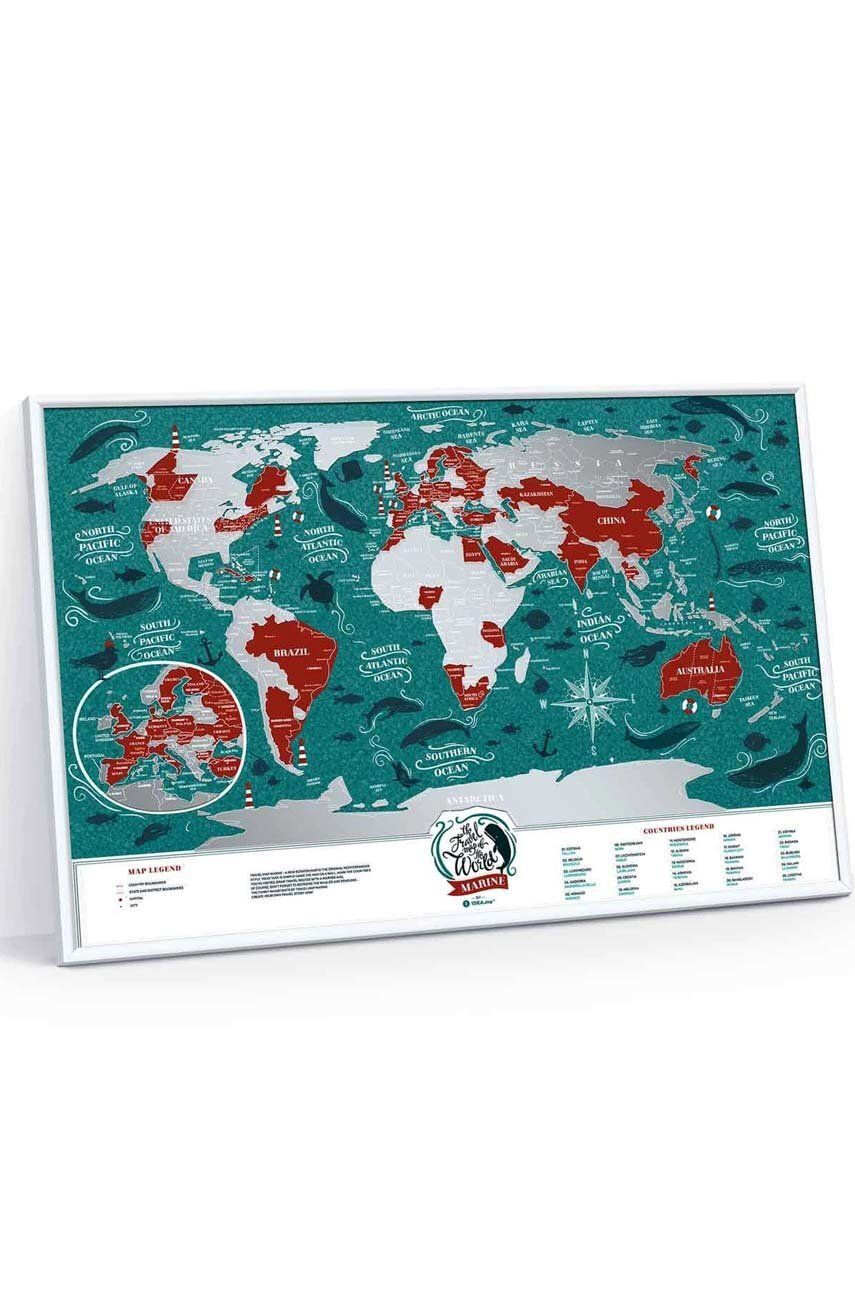 1DEA.me Stírací mapa Travel Map Marine World - Pepit.cz