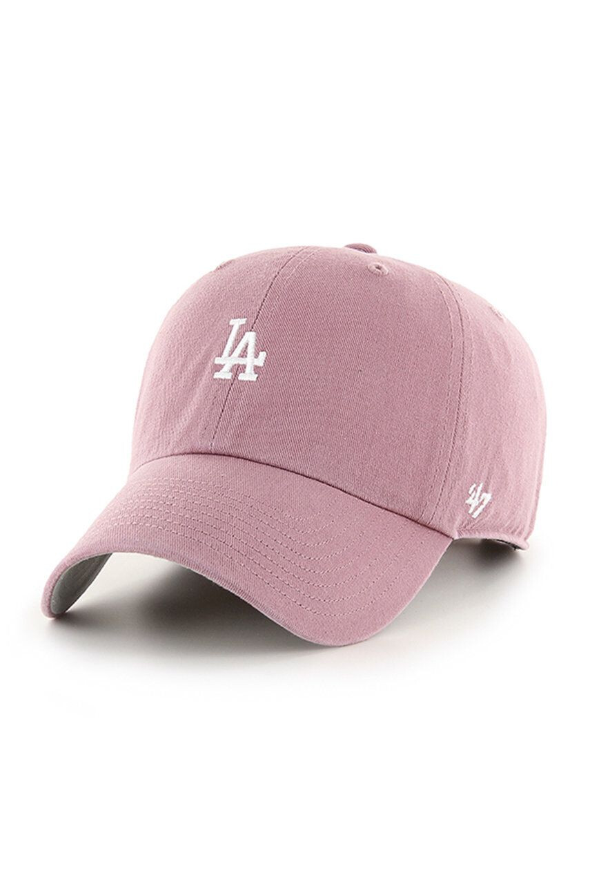 47brand Čepice MLB Los Angeles Dodgers růžová barva s aplikací - Pepit.cz