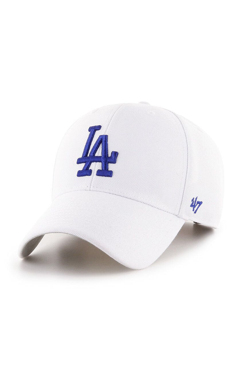 47brand Čepice MLB Los Angeles Dodgers bílá barva s aplikací - Pepit.cz