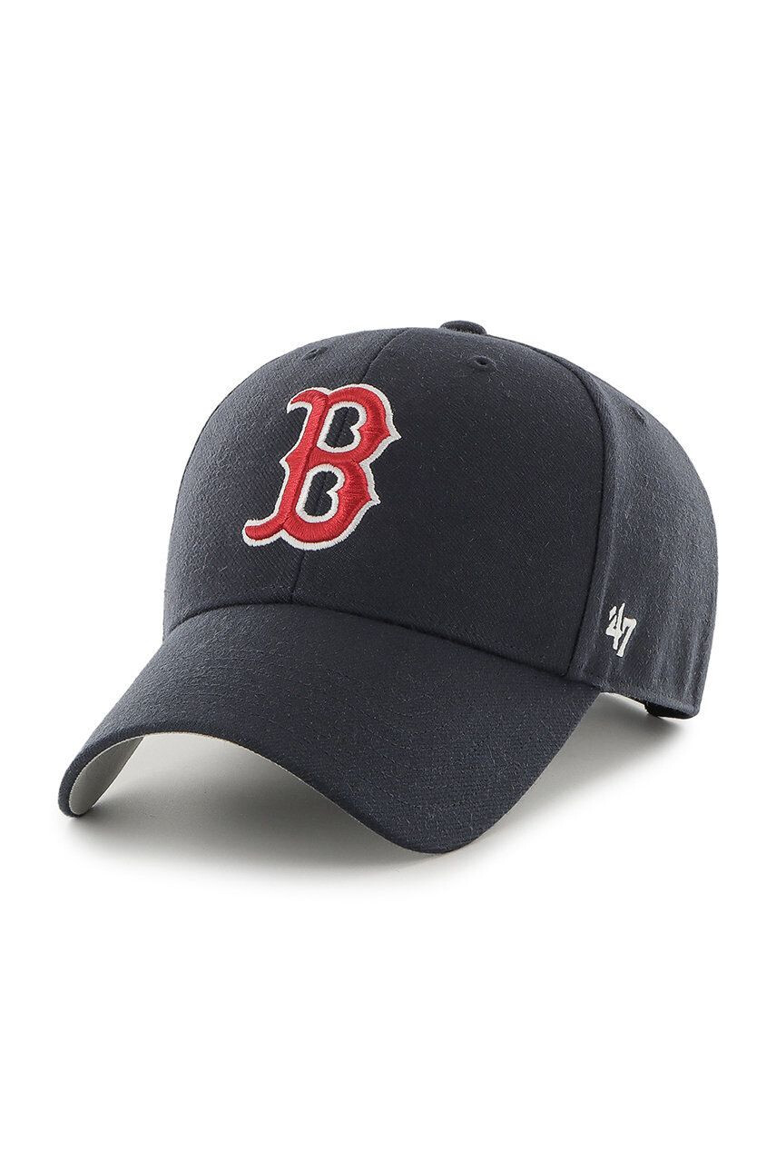 47brand Čepice MLB Boston Red Socks černá barva s aplikací - Pepit.cz