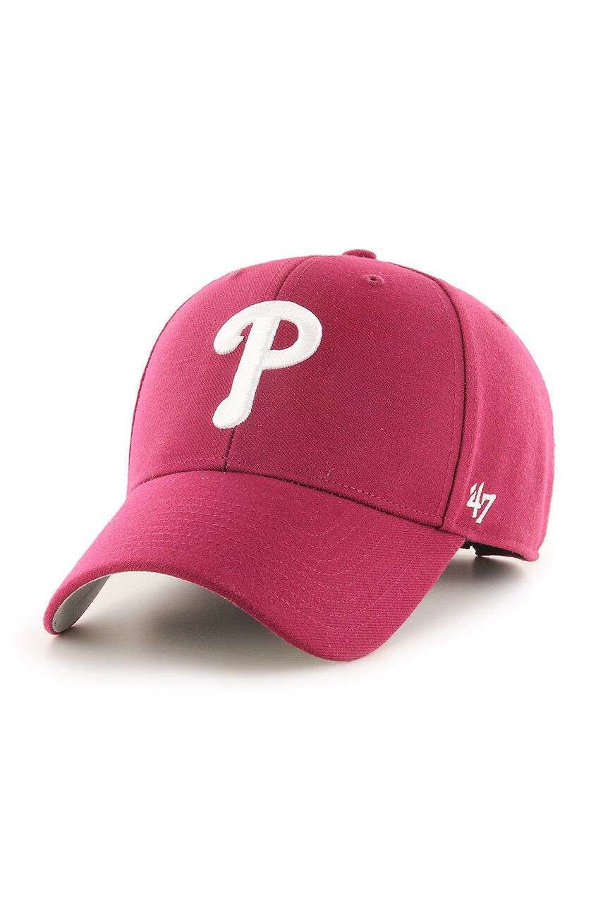 47brand Čepice MLB Philadelphia Phillies červená barva s aplikací - Pepit.cz