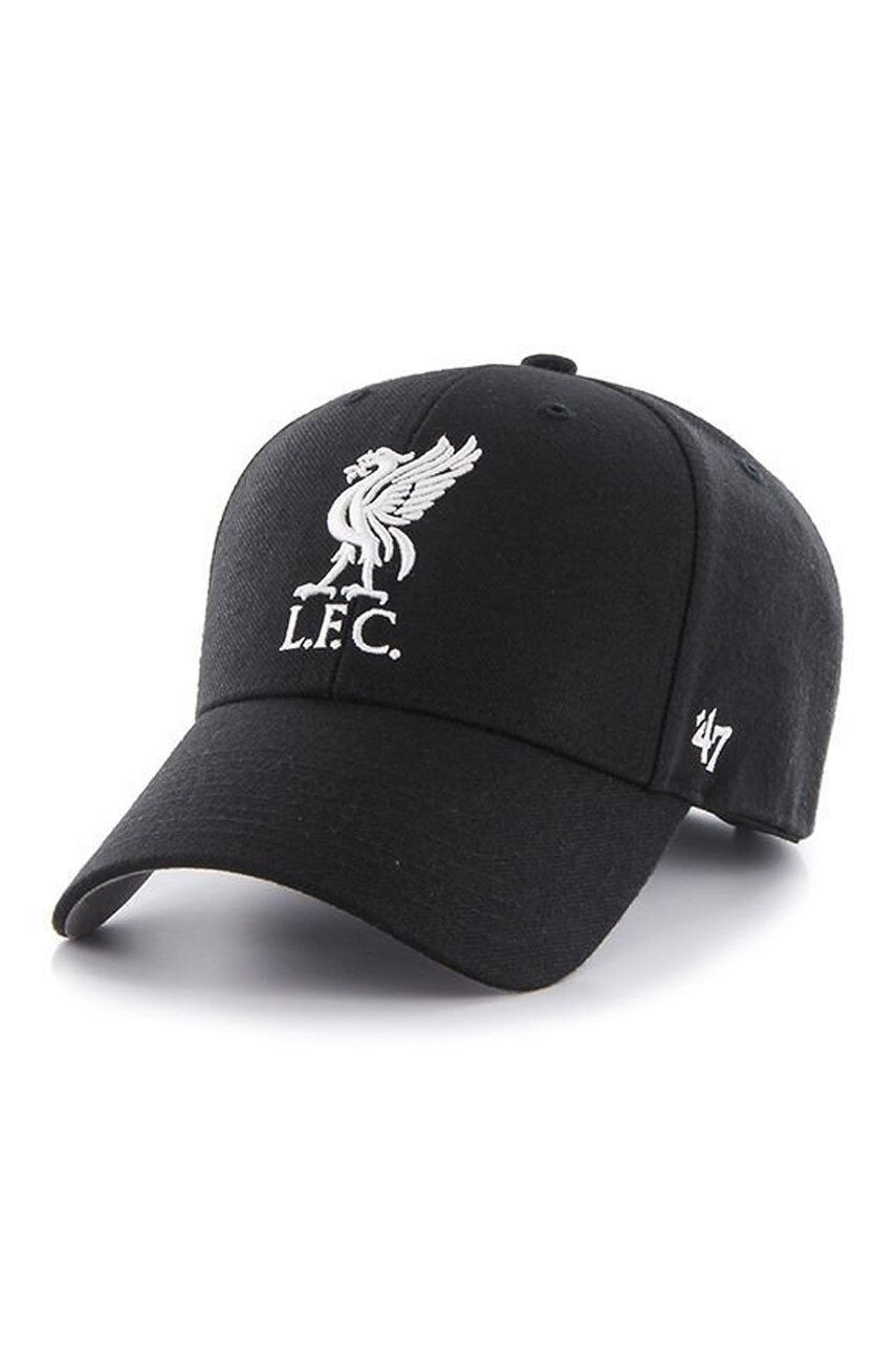 47brand Čepice EPL Liverpool černá barva s aplikací - Pepit.cz