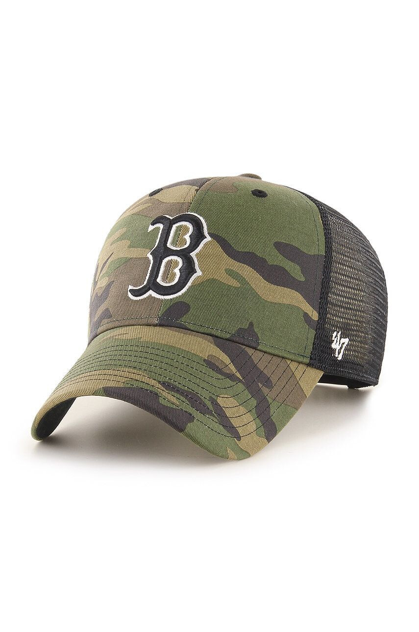 47brand Čepice Boston Red Sox zelená barva vzorovaná - Pepit.cz