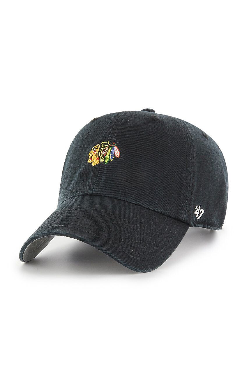 47brand Čepice Chicago Blackhawks černá barva s aplikací - Pepit.cz