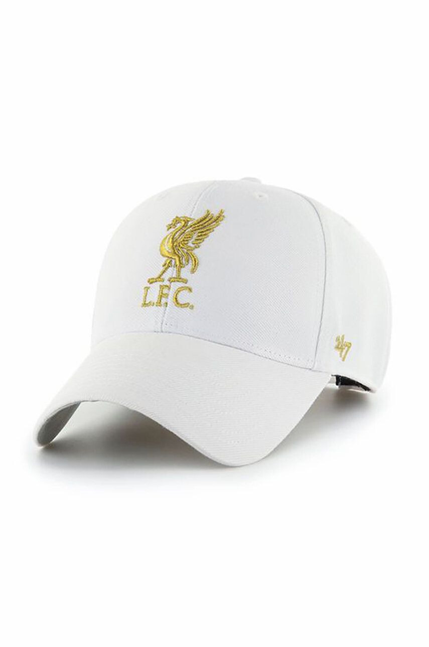 47brand Čepice Epl Liverpool bílá barva s aplikací - Pepit.cz